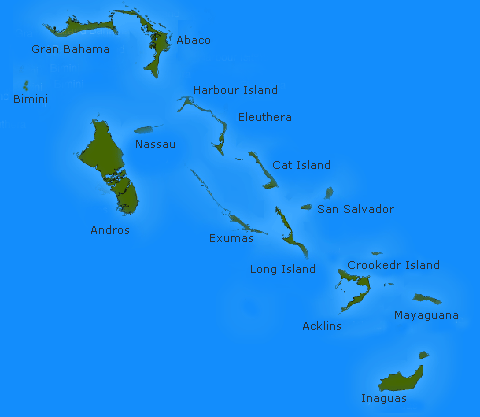 Bahamas: mappa