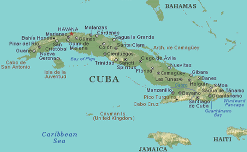 Cuba: mappa